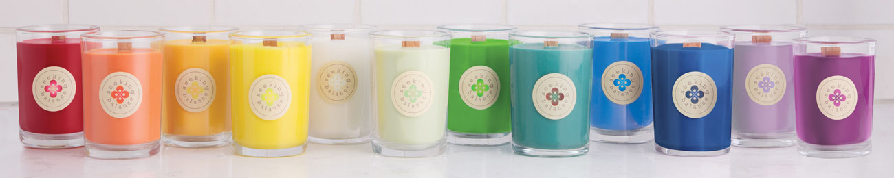 Root Candles The power of color and fragrance in one holistic candle collection, for a greater sense of health and well-being. Aromatherapy and chromatherapy in twelve exceptional benefits to enhance your well-being lifestyle.