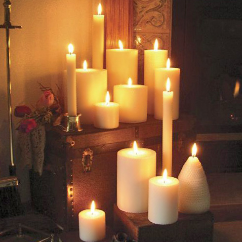 Dadant Decorative Candles are handcrafted in the USA from beeswax purchased from American Beekeepers