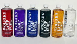 Wolfard Lamp Oil Colors: Available in Rose, Teal, Blue, Violet, Gold and Clear.