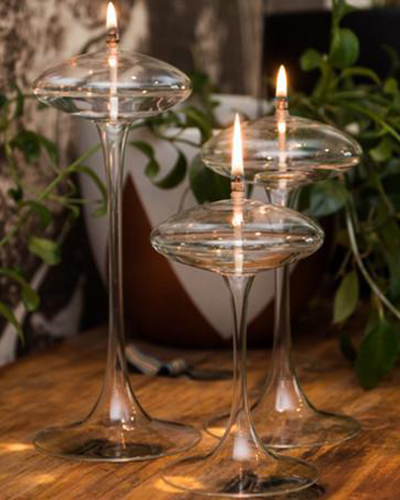 Omni Stem by Firelight Glass Oil Lamps
